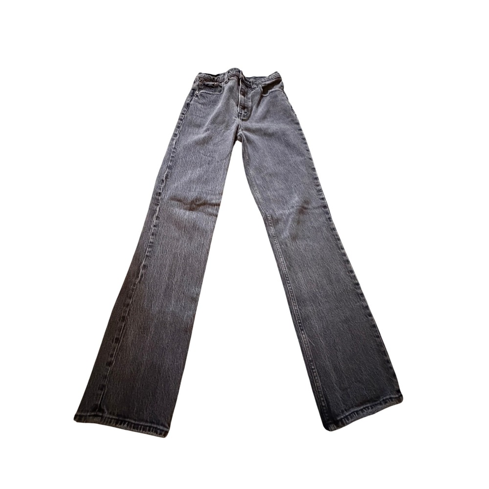 Abercrombie & Fitch The 90s Straight Ultra High Rise Jeans 25/0 Washed Black